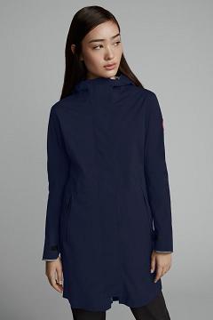 Chamarras Canada Goose Mujer Mexico - Salida Chubasquero Azul Oscuro Marino DE8576039